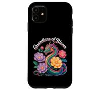Colorful Dragon Guardians of Bloom Fantasy Floral Design Case for iPhone 11