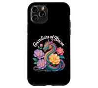 Colorful Dragon Guardians of Bloom Fantasy Floral Design Case for iPhone 11 Pro
