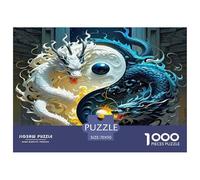 Colorful Dragon Jigsaw Puzzles for Adults 1000 Piece, Impossible Educational Games Challenging, Game for The Whole for Women, Gifts for Men Mythical Creature 70x50cm/1000pcs