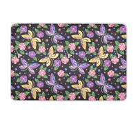 Colorful Dragonflies Flowers Extra Large Resuable Toddler Mattress Pads Soft Absorbent Sheet Cover Underpads Portable Travel Mattress for Children Adults Pets 52" L x 34" W