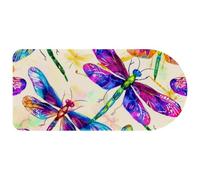 Colorful Dragonflies Vintage Mouse Pad Gaming, 29.1 x13.8 inch Long Computer Keyboard Mouse Mat Non-Slip Base, Large Desk Pad for Gamer Office Home