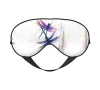 Colorful Dragonfly Double Sided Sleep Mask, Adjustable Blackout, Silk-Like Eye Mask for Sleeping,Travel, Soft, Breathable, Lightweight Comfortable Blindfold