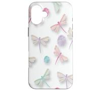 Colorful Dragonfly Pattern For Women Girls Cute Aesthetic Case for iPhone 16 Plus