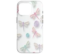 Colorful Dragonfly Pattern For Women Girls Cute Aesthetic Case for iPhone 16 Pro