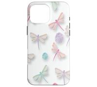 Colorful Dragonfly Pattern For Women Girls Cute Aesthetic Case for iPhone 16 Pro Max