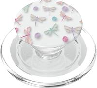 Colorful Dragonfly Pattern For Women Girls Cute Aesthetic PopSockets PopGrip for MagSafe