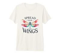 Colorful Dragonfly Spread Your Wings Inspirational Design Premium T-Shirt