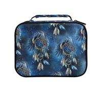 Colorful Dream Catcher with Ornament and Night Sky with Stars Colored Pencil Bag Large Capacity Pencil Case for Colouring Pencils Pen Bag Marker Organizer