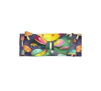 Colorful Dream Mushroom Printed Baby Headband, Soft and Breathable Bow Hair Accessory - Suitable for newborns 0-6 months old