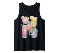 Colorful Drinks Pastel Summer Cocktails Dreamy Art Tropical Tank Top