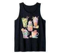 Colorful Drinks Pastel Summer Cocktails Dreamy Art Tropical Tank Top