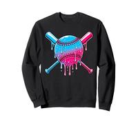 Colorful Dripping Baseball Sports Love Sweatshirt