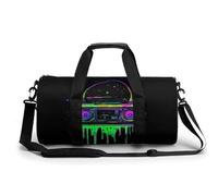 Colorful Dripping Radio Gym Bag Travel Duffel for Men Women