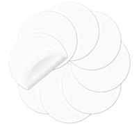 Colorful Dry Erase Dots Circles Whiteboard Marker Removable Vinyl Stickers Spots Wall Decals for School Classroom Teachers Students Table & Desk (White, 8 Pack)