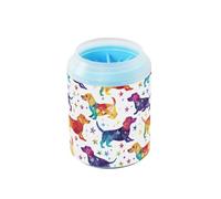 Colorful Duchshund Dog Stars Reusable Dog Cleaner Washer and Massager Soft Silicone Bristles Essential For All Pets Owners for Small Medium Dogs & Cat Breeds