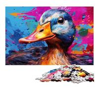 Colorful Duck 1000 Piece Jigsaw Puzzle cardboard Puzzles Relaxing Entertainment, Home Decor 26X38CM/10.23x14.96inch