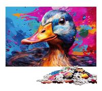 Colorful Duck 1000 Pieces Puzzles for Adults Jigsaw Puzzles Ideal for Family Fun, Relaxation 50x75CM/19.68x29.52inch