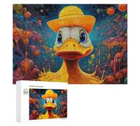 Colorful Duck in Fantasy Land Detailed Jigsaw Puzzle for Adults, 300 PCS | Adult Jigsaw Puzzle: visual matching for a more organised build in spare time.