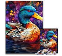 Colorful Duck Jigsaw Puzzles for Adults 1000 Piece Jigsaw Puzzles for Adults Perfect DIY Art Decor Or Birthday Gift 26X38CM/10.23x14.96inch