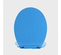Colorful Durable Toilet Seat with Slow Close Hinges Purple Round Front Seat for Large and Small Toilets Easy Install and Clean Fun Addition to Your Bathroom Decor (Green LargeU)