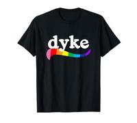 colorful DYKE gay pride RAINBOW symbol LGBTQ+ proud lesbian T-Shirt