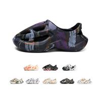 Colorful E,9.5,Foam Runners for Men Non-Slip Quick-Drying Outdoor Pillows Shoes Slip-On Soft Beach Sandals Walking Breathable Couple Sneakers Fashion Thick Slippers