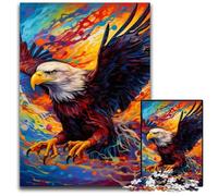 Colorful Eagle 1000 Piece Jigsaw Puzzle Difficult Puzzles for Adults for Teenagers, Family Game Night, Brain-Challenging Gift Idea 26X38CM/10.23x14.96inch