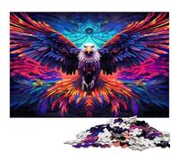 Colorful Eagle 1000 Piece Jigsaw Puzzles for Adults Difficult Puzzles for Adults Ideal And Home Decor 26X38CM/10.23x14.96inch