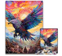 Colorful Eagle 1000 Piece Jigsaw Puzzles for Adults Puzzles for Adults Ideal for Lover, Perfect Christmas, New Year, Valentine's Gift 26X38CM/10.23x14.96inch