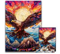 Colorful Eagle 1000 Pieces Puzzle Gifts Jigsaw Puzzles for Adults Family Activity, DIY Home Decor, 50x75CM/19.68x29.52inch