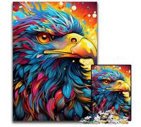 Colorful Eagle 1000Pc Adults Jigsaw Puzzle Jigsaw Puzzles Relaxing Entertainment, Home Decor 26X38CM/10.23x14.96inch