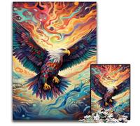 Colorful Eagle 1000Pc Adults Jigsaw Puzzle Wooden Jigsaw Perfect Home Or Office Decor, Ideal 50x75CM/19.68x29.52inch