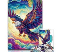Colorful Eagle 2000 Pieces Jigsaw Puzzle for Adults& Teens,Help The Brain Exercise Addictive Toys to Cultivate Patience Suitable for Couples 70x100cm
