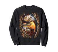 Colorful Eagle Elegant Animal Portrait Autumn Aesthetic Fall Sweatshirt