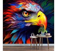 Colorful Eagle Graffiti Wallpaper 274x203cm Abstract Animal Theme Wallpaper Murals,for Living Room Not Self Adhesive Wall Paper Large Mural & Room Decor