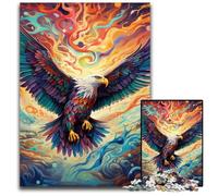 Colorful Eagle Jigsaw Puzzles for Adults, 1000 Piece cardboard Jigsaw Puzzles for Adults Challenging Brain Teaser for Teenagers, Family Game Night Fun 26X38CM/10.23x14.96inch