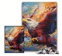 Colorful Eagle Jigsaw Puzzles for Adults, 1000 Piece Impossible Jigsaw Puzzles for Adults Perfect, DIY Artwork Size 50x75cm