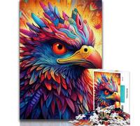 Colorful Eagle Jigsaw Puzzles for Teenagers,Decompressing Intellectual Educational Toy Suitable for Desktop Decoration (38x26cm)