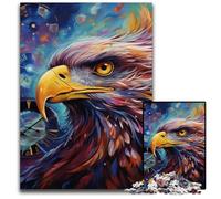 Colorful Eagle JigsawPuzzle 1000 Pieces for Adults Wooden Jigsaw Puzzles Fun at Home Activities, Birthday Present, Travel Gifts 50x75CM/19.68x29.52inch