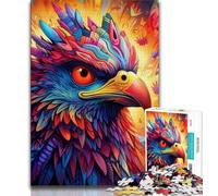 Colorful Eagle JigsawPuzzle 1000 Pieces for Teenagers,Stress Reliever Difficult Challenge Unique Home Decor And Gifts (50x75cm)