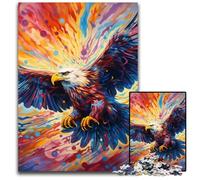 Colorful Eagle Jigsaws 1000 Pieces for Adults cardboard Jigsaw Puzzles Ideal for Teenagers & Collectors, Travel Gift, Family Activity 26X38CM/10.23x14.96inch