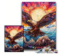 Colorful Eagle Jigsaws 1000 Pieces for Adults Wooden Jigsaw Puzzles for Teenagers & Teens, Ideal Birthday Size 50x75cm