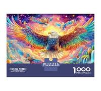 Colorful Eagles Soar over Cosmic Valley 1000Pc Jigsaw Puzzle Majestic Eagle Premium Quality, Great for Adults & Kids 52x38cm/1000pcs