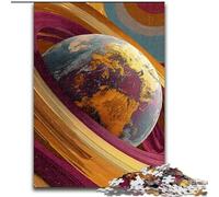 Colorful Earth Art 1000 Piece Jigsaw Puzzles for Teenagers, Educational Family Game Suitable for Desktop Decoration (50x75cm)