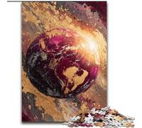 Colorful Earth Art Puzzles 1000 Pieces for Teenagers, Help The Brain Exercise Addictive Toys to Cultivate Patience Unique Challenge Game (50x75cm)