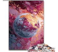 Colorful Earth Art Puzzles for Adults Teens 1000 Pieces, Suitable for Ages 14 And Up Family Fun It Is Ideal As A Gift for The Whole Family (26x38cm)