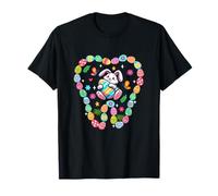Colorful Easter Bunny Chocolate Eggs Tooth Shape Dentist T-Shirt