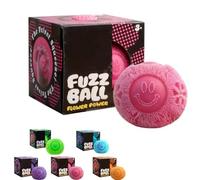 Colorful Easter Egg & Fuzz Ball Stress Balls with Color Change and Swirl Pattern, Slow-Rise Sensory Fidget Toys for Kids & Adults, Soft Squeeze Balls for Anxiety Relief, Party Favors (Pink)