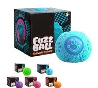 Colorful Easter Egg & Fuzz Ball Stress Balls with Color Change and Swirl Pattern, Slow-Rise Sensory Fidget Toys for Kids & Adults, Soft Squeeze Balls for Anxiety Relief, Party Favors (Blue)