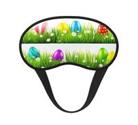 Colorful Easter Egg Print Sleep Mask, Eye Sleeping Mask for Women and Men for Total Darkness, Reduces Puffy Eye Mask